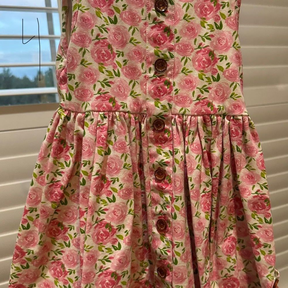Floral Pink Kids Dress